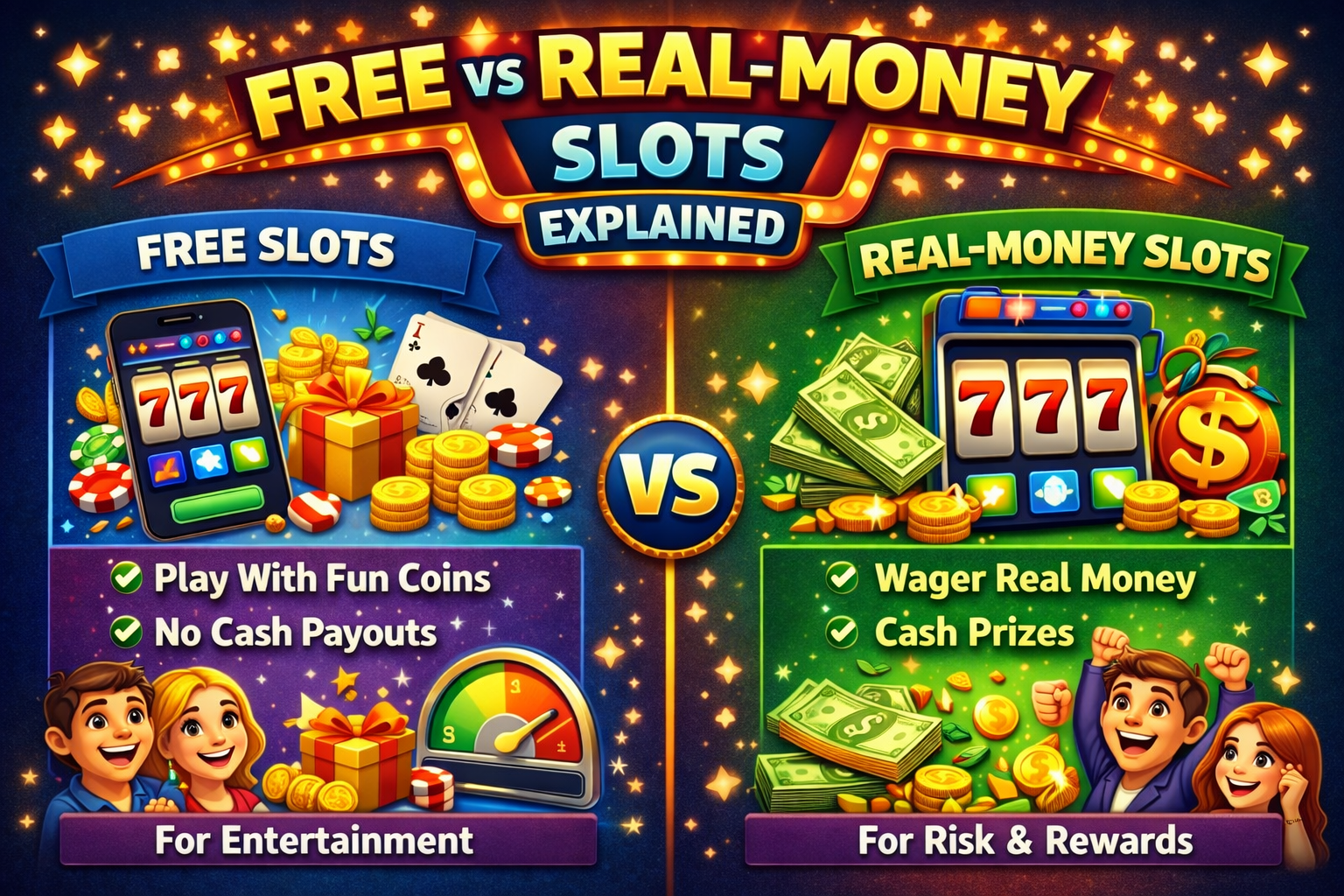 Free vs Real-Money Slots Guide